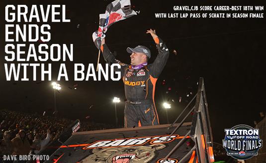Gravel Thrills Sellout World Finals Crowd with Last Lap Pass on Schatz