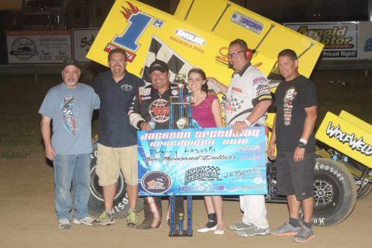 Lasoski Leads Mark Burch Motorsports to First Win of Season at Sioux Speedway