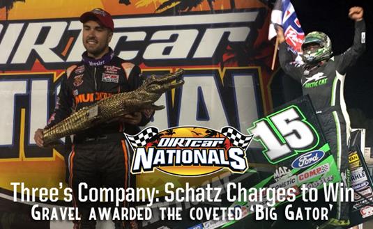 Schatz Charges to win in DIRTcar Nationals Finale
