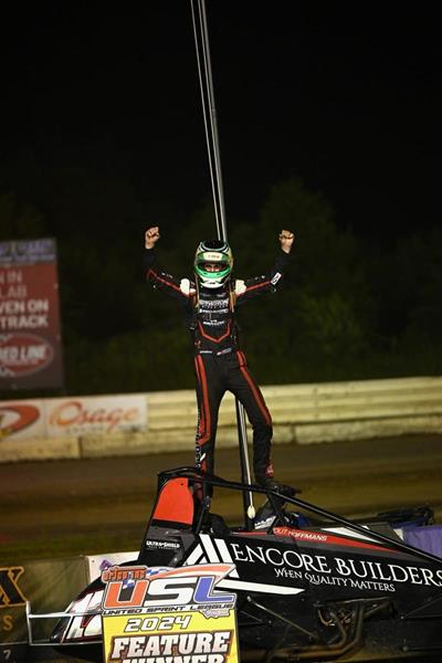 HOFFMANS PICKS UP FIRST CAREER VICTORY AT TULSA SPEEDWAY