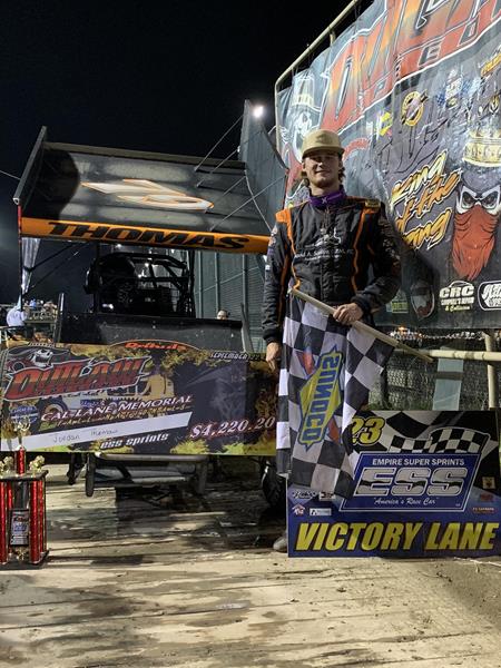 Jordan Thomas Leads Wire to Wire for First ESS Win at Outlaw