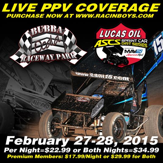 Racinboys.com Providing Live Online PPV From Bubba Raceway Park