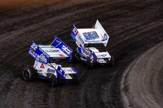 Kaleb Johnson Shows Speed Early During World of Outlaws Race at Huset’s Speedway