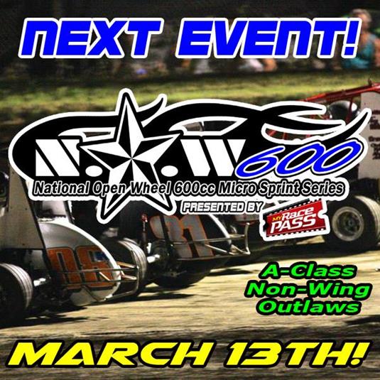 NOW360 Champ Sprints Joins NOW600 Micros During Season-Opening Weekend at Flint Creek