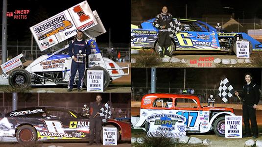 Schmidt outduels Goeden to capture  PDTR 360 Sprint Car season opener