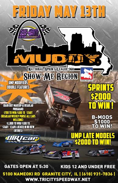 GoMuddy.com NSL 360 Show-Me Region Headed to Tri-City Speedway and Callaway Raceway This Weekend