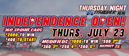 Skagit Speedway Offering Stout Sprint Car and Modified Purses During Independence Open This Thursday