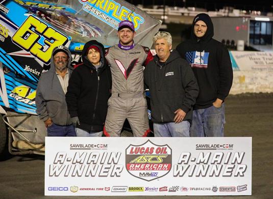 Hickle Springs Into Devil’s Bowl Victory Lane With The Lucas Oil American Sprint Car Series