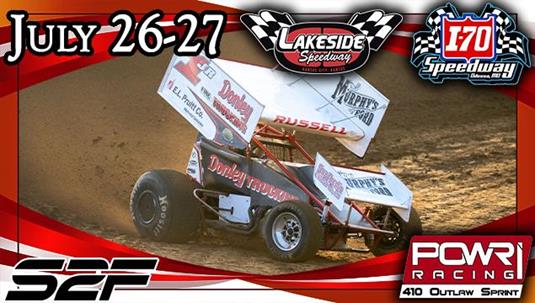 Sunflower State Showdown and Summer Sizzler Ahead for POWRi 410 Sprints July 26-27