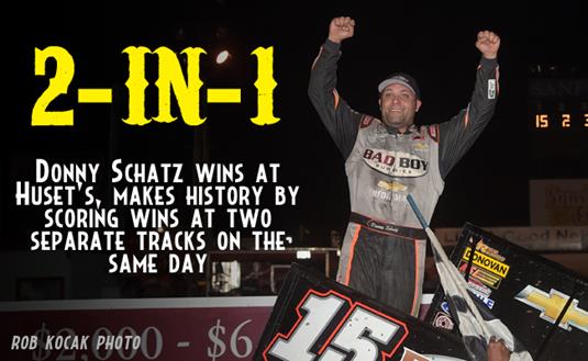 With Huset’s Victory, Donny Schatz Wins Two Races at Two Separate Tracks in One Day