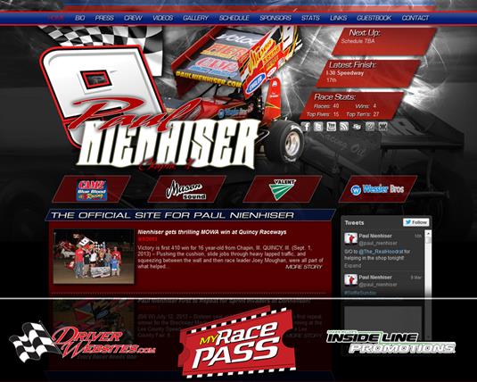Driver Websites Produces Professional Website for Paul Nienhiser