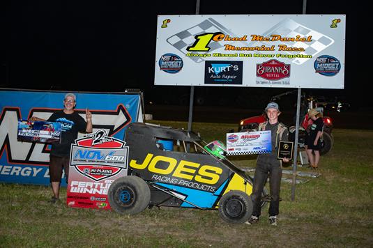 TJ Stark Strikes Wednesday’s Chad McDaniel Memorial Win at Mitchell County Fairgrounds Raceway!