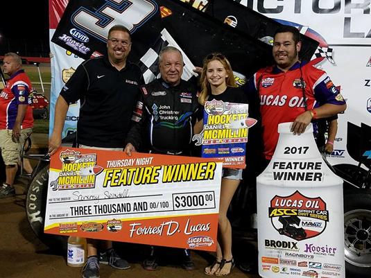 Swindell Captures First Two Nights of Hockett/McMillin Memorial at Lucas Oil Speedway