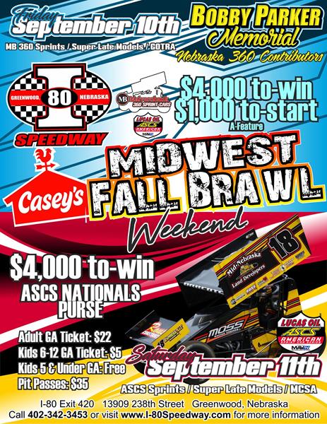 Pair Of Nights On Tap At I-80 Speedway With Lucas Oil ASCS And Malvern Bank 360 Sprint Cars