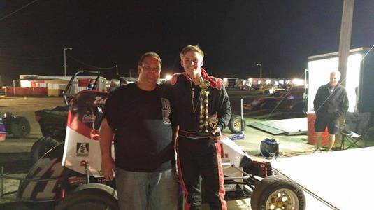 Taylor Earns First Career Midget Victory With RMMRA