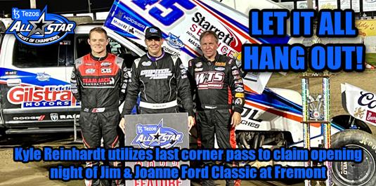 Kyle Reinhardt utilizes last corner pass to claim opening night of Jim & Joanne Ford Classic at Fremont
