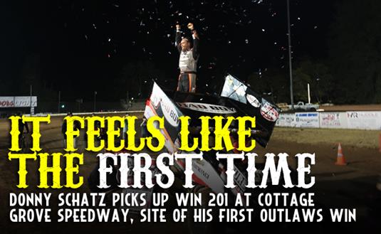 From His First Victory to his 201st, Donny Schatz Scores Again at Cottage Grove Speedway