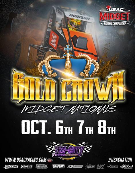 "Gold Crown Midget Nationals" Payout/Format - Oct. 6-8, 2016