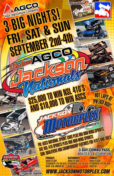 Quick Look: 2016 ASCS Labor Day Weekend Lineup