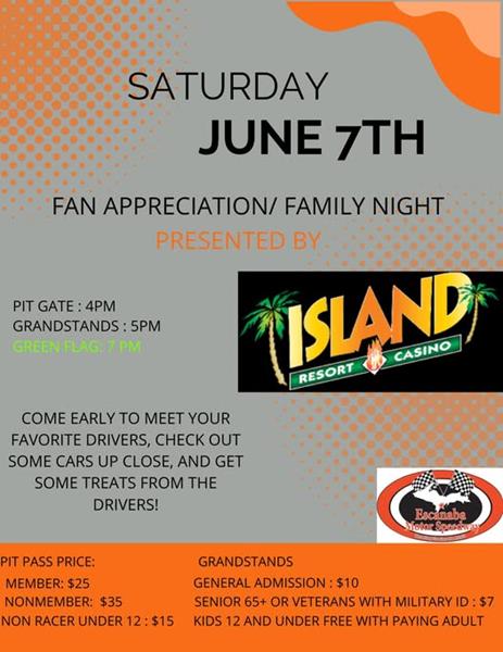 Island Resort & Casino Fan Appreciation Night
