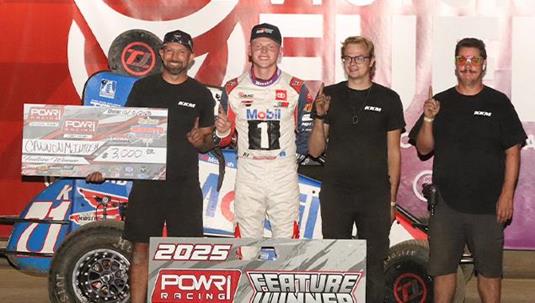 Cannon McIntosh Takes Victory with POWRi National Midget League at Port City Raceway