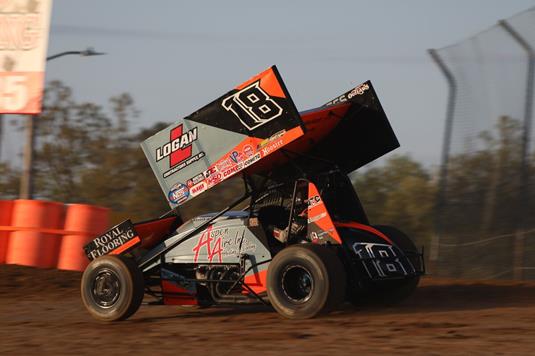 Ian Madsen Eighth During Soggy Weekend with the World of Outlaws