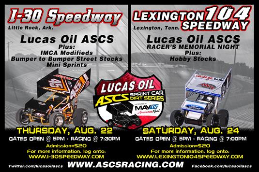 Look Ahead: Lucas Oil ASCS onward to Arkansas and Tennessee