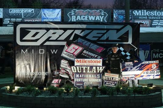 Cole Tinsley Captures Milestone Home Service Outlaw Nationals $10,000 Payday At Port City!
