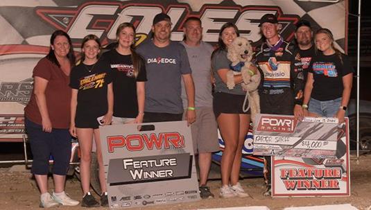 Karter Sarff Claims Coles County Speedway Win with POWRi National Midget League