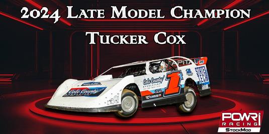 Tucker Cox Captures Hermitage Lumber POWRi Late Model Divisional Title