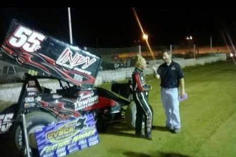 Taylor Ferns Wins First-Career 410-Winged Sprint Car Race at Southern Ohio Speedway