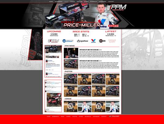 MyRacePass Creates Driver Website for Parker Price-Miller