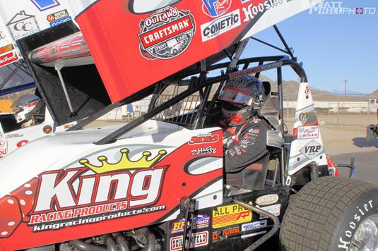 Sides Captures World of Outlaws Win at I-30 Speedway for 15th Career Outlaws Victory