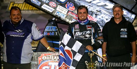 Kaeding Claims Another World of Outlaws STP Sprint Car Bullring Win