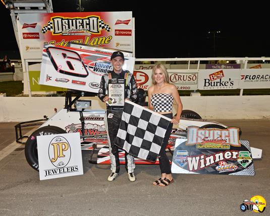 Josh Sokolic Snags Lead with Four Laps to Go to Win Second J&S Paving 350 Super Main of 2024 Season