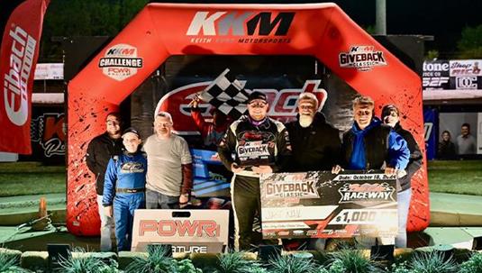 Jake Nail Nabs POWRi Non-Wing Outlaw Micro KKM Giveback Classic Preliminary Night Two Win