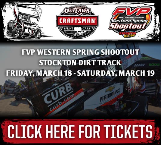 WoO Stockton Dirt Track March18-19 Get Your Tickets Now!