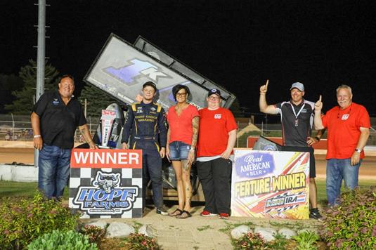 From Iowa to Victory Lane: Kelby Watt Grabs First Ever 410 Victory