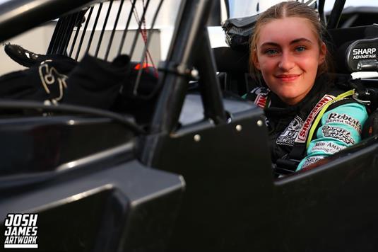 Abby Hohlbein competes in USAC Indiana Midget Week