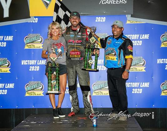 Brian Brown Victorious in Both 410 and 360 Sprint Car Action at Knoxville Raceway