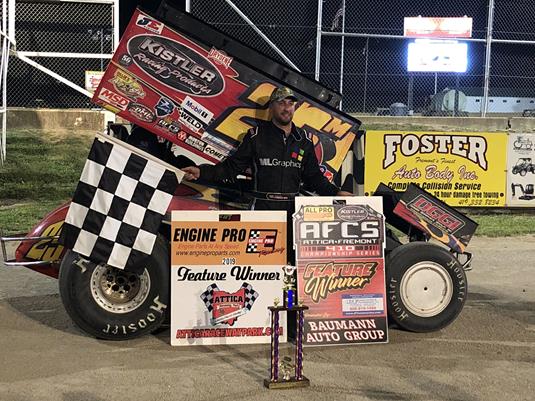 Andrews Uses Late Restart to Garner Second Win of Season at Attica