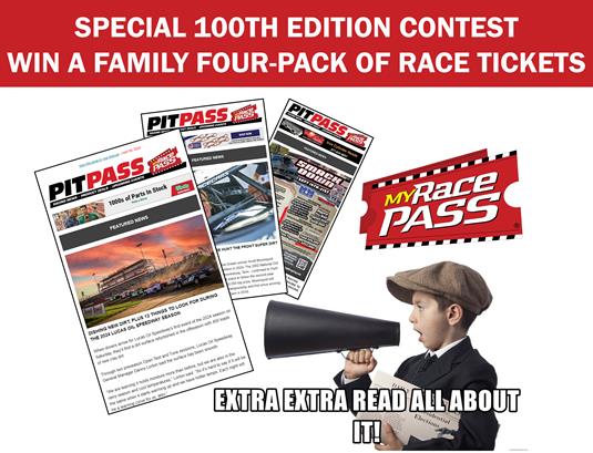 MyRacePass Announces the 100th Edition of the PitPass Newsletter With Special Commemorative Contest