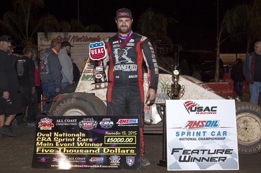 Ballou's Perris Streak Continues with Friday Oval Nationals Preliminary Win