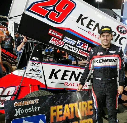 Kerry Madsen Sweeps National Sprint League Event at Knoxville Raceway