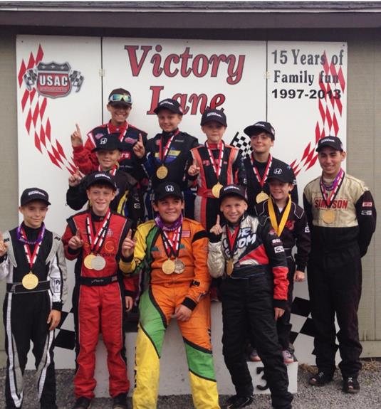 USAC Honda .25 Midget Pavement National Championship Oswego Results