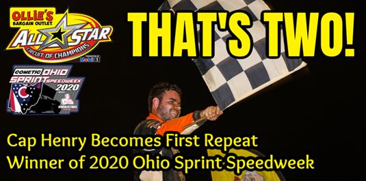 Cap Henry claims Duffy Smith Memorial at Wayne County for second win of 2020 Ohio Sprint Speedweek