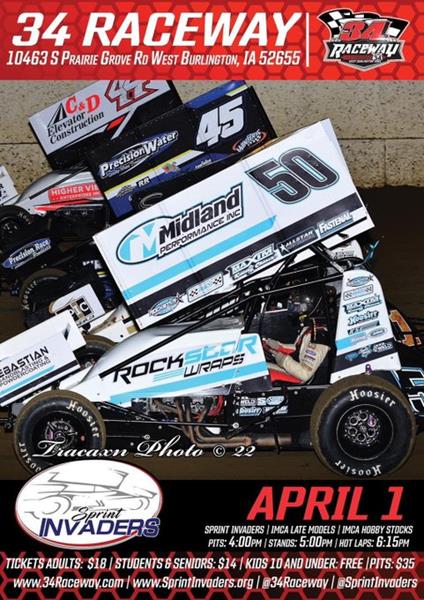 34 Raceway cancels season opener for Sprint Invaders