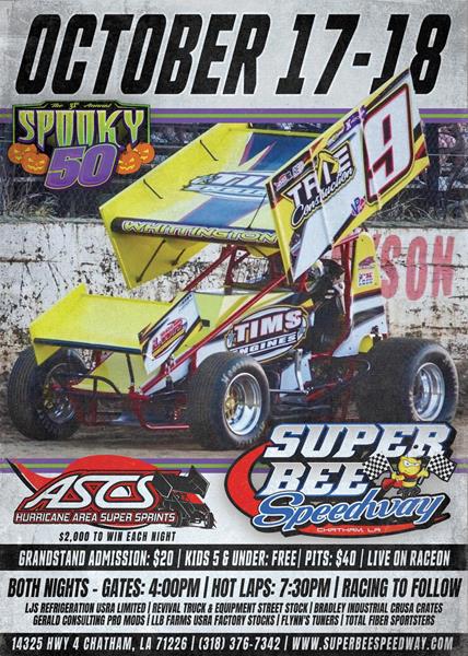 Super Bee To Host 2025 ASCS Hurricane Area Super Sprints Season Finale