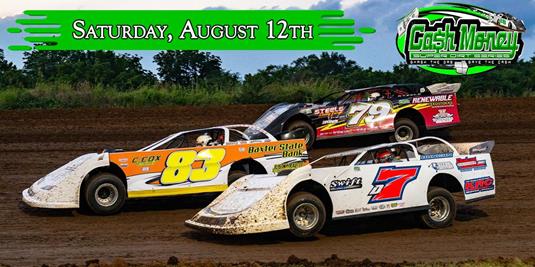 Second Seasonal Cash Money Late Model Visit to Lake Ozark Speedway on August 12th