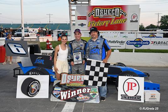 Sokolic Scores First Career Supermodified Win with Dominant Drive in First Burke’s Do It Best Home Centers Twin 40